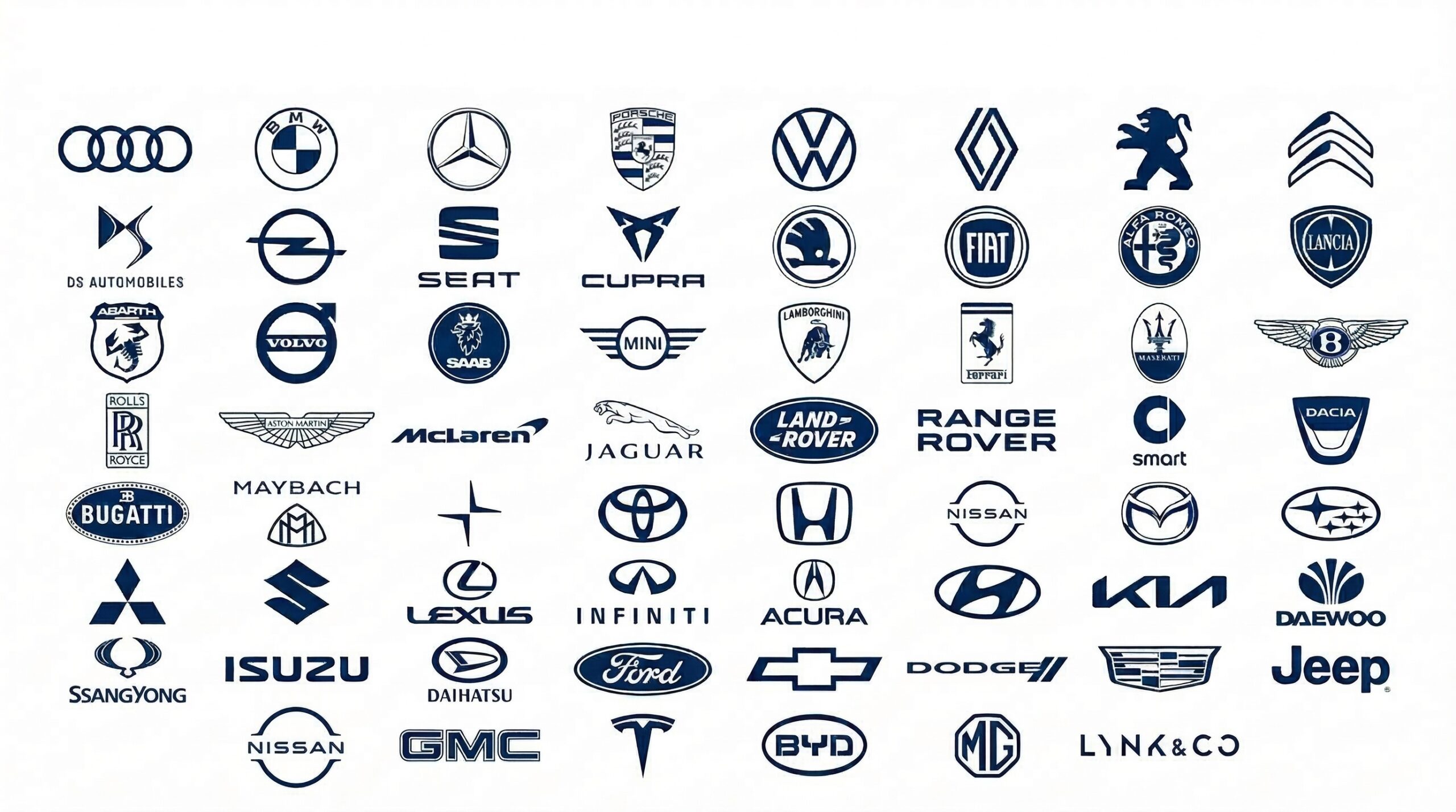 Marques automobiles prises en charge par nos services